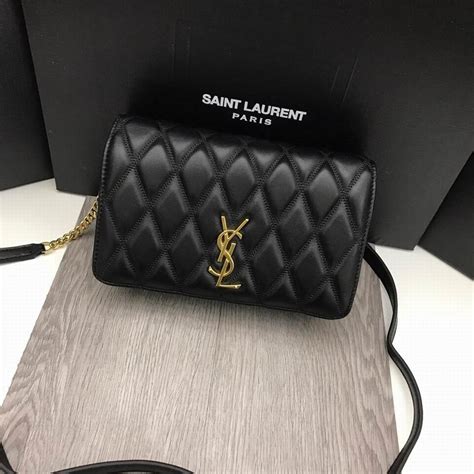 ysl angie chain bag in diamond-quilted lambskin